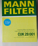 曼牌（MANNFILTER）空調濾清器空調濾芯格CUK28001M蒙迪歐銳界金牛座MKX飛行家航海家 曬單實(shí)拍圖