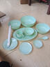子睿粉綠玉瓷 結婚餐具單品 防燙飯碗套裝面碗湯碗菜飯盤(pán)筷咖啡杯魚(yú)盤(pán) 6.5英寸面碗（綠玉瓷） 曬單實(shí)拍圖
