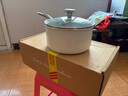 紅廚陶瓷小奶鍋寶寶專(zhuān)用輔食鍋嬰兒無(wú)涂層泡面湯鍋煮面不粘鍋20cm 曬單實(shí)拍圖