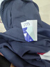 ELLE ACTIVE紅白藍(lán)撞色連帽衛(wèi)衣運(yùn)動(dòng)褲初秋時(shí)尚百搭運(yùn)動(dòng)休閑通勤上下套裝女 上衣-藏青色 M 曬單實(shí)拍圖