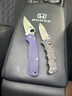 SPYDERCO美國進(jìn)口spyderco蜘蛛C81系列戶(hù)外高硬度粉末鋼野營(yíng)便攜折疊刀EDC C81GPDBL2 曬單實(shí)拍圖