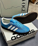 adidas T頭鞋 VL COURT復(fù)古板鞋德訓(xùn)鞋男女阿迪達(dá)斯輕運動 藍(lán)色/亮白/樹脂黃   44 曬單實拍圖