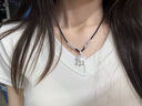 中國(guó)黃金（CHINA GOLD）福氣平安鎖銀項(xiàng)鏈女999足銀長(zhǎng)命鎖吊墜七夕情人節(jié)禮物送女友老婆 【京速達(dá)】福氣平安鎖【白瑪瑙】 曬單實(shí)拍圖