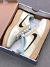 耐克（NIKE）AirForce1舒適防滑耐磨低幫兒童板鞋米白色 米白色 37.5 曬單實(shí)拍圖