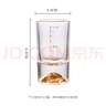 拜杰白酒杯一兩金邊玻璃酒杯烈酒杯酒盅小酒杯 一口杯 50ml2只裝 曬單實拍圖