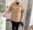 俞兆林中年媽媽秋裝50-60歲洋氣毛呢外套品質(zhì)2025新款中老年女裝春秋款 駝色 XL建議120-130斤 均碼 曬單實拍圖