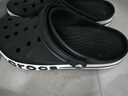 卡駱馳（CROCS）洞洞鞋貝雅卡駱班輕便耐磨一腳蹬休閑鞋|205089 石板灰/青檸綠-0GX 43 (270mm) 曬單實拍圖