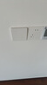 施耐德電氣一開多控開關(guān) 中途開關(guān) 86型開關(guān)插座面板 桓悅系列 清雅白色 曬單實拍圖