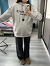 麒貝孕婦闊腿褲2025秋冬季新款外穿加絨時(shí)尚寬松大碼不勒肚子羊毛褲厚 【秋冬】羊毛-經(jīng)典托腹-灰色 適合10℃-22℃ L 【120-135斤】 曬單實(shí)拍圖