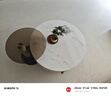 芝華仕（CHEERS）現(xiàn)代輕奢巖板茶幾客廳沙發(fā)家用移動(dòng)茶幾邊幾CJ146高腳茶幾+角幾 曬單實(shí)拍圖