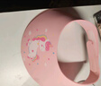 hihidefriends兒童嬰幼兒eva卡通小孩洗頭神器洗發(fā)帽護耳護眼防進(jìn)水可調節浴帽 獨角獸-蜜桃粉 曬單實(shí)拍圖