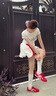 CAMILA KSENIA德訓(xùn)鞋女士2025新款夏季休閑百搭阿甘運動鞋薄款氣質(zhì)拼色平底板鞋 紅色 37 曬單實拍圖