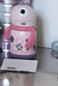 babycare兒童保溫杯大寶寶學(xué)飲吸管水杯水壺霸王龍不銹鋼保溫杯上學(xué) 恐龍把手款+吸嘴-引力洋紅 300ml 曬單實(shí)拍圖