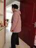 雪中飛中長(cháng)款羽絨服女士中老年媽媽裝連帽加厚寬松保暖秋冬款外套女175 曬單實(shí)拍圖