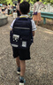 胖東來(lái) DL【開(kāi)學(xué)季】2025男孩一到三到六年級男童小學(xué)生書(shū)包2025新款減負護 藍色小號 (適合1-2年級) 曬單實(shí)拍圖