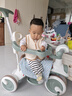 貝趣兒童三輪車(chē)1-3歲腳踏車(chē)寶寶遛娃神器嬰兒推車(chē)溜溜車(chē)三合一手推車(chē) 【安全護欄+靠背+轉向手推桿】 綠 推騎兩用0-6歲溜娃小孩自行車(chē) 曬單實(shí)拍圖