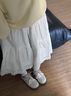 爾山集百搭小白鞋小眾厚底休閑鞋女四季新款網(wǎng)面板鞋ins潮流休閑鞋 米藍(lán)色網(wǎng)孔板鞋4CM【36】 曬單實(shí)拍圖