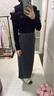塔馳密司 TOUCH MISS露肩打底衫女秋季新款修身長(zhǎng)袖內(nèi)搭針織衫上衣LSY 黑色 XL 曬單實(shí)拍圖