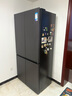 美的（Midea）熊墩墩系列601十字四開(kāi)門(mén)雙系統嵌入式冰箱60cm純平全嵌凈味冰箱國家補貼20% BCD-601WUSPZM(E) 海貝黛 曬單實(shí)拍圖