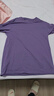 安踏（ANTA）短袖t恤女裝冬季新款寬松透氣純棉半袖體恤衫男女同款休閑運動(dòng)服 -8晶石紫（男女同款） S 165 曬單實(shí)拍圖
