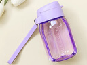 特百惠（Tupperware）嘟嘟企鵝350ML塑料杯夏季兒童可愛(ài)水杯子男女學(xué)生帶提繩 冰沙紫 曬單實(shí)拍圖
