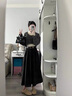 宏資琦連衣裙女裝穿搭一整套2025秋季新款小個子高級感衣服搭配套裝裙子 灰色上衣兩件套+半身裙 M 曬單實拍圖