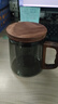 泥也泡茶壺茶水分離玻璃小茶具單一人專(zhuān)用辦公高硼硅沖茶器耐熱三件套 曬單實(shí)拍圖