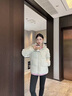鴨鴨（YAYA）蓄熱短款羽絨服女2025年冬季新款時(shí)尚休閑寬松加厚保暖小個(gè)子外套 米色 M (建議110-125斤) 曬單實(shí)拍圖