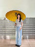 愛(ài)上雨自動(dòng)長(cháng)柄抗風(fēng)防暴雨傘晴雨兩用結實(shí)耐用加厚加固超大號男款雙人傘 最新【黑膠+防水套】24骨活力黃 曬單實(shí)拍圖