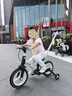 納豆（nadle）兒童自行車(chē)3一6歲寶寶二合一平衡車(chē)1-3歲小孩童車(chē)男女童腳踏車(chē) 橄欖綠推桿款 12寸（建議身高105cm以下購買(mǎi)） 曬單實(shí)拍圖
