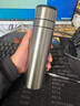 OSPIRO德國品質(zhì)保溫杯男款水杯女一鍵開(kāi)蓋不銹鋼茶水分離泡茶杯車(chē)載 [輕奢銀-600ml]陶瓷內膽一鍵開(kāi)蓋 曬單實(shí)拍圖