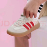 adidas小童「果凍T頭鞋」BARREDA DECODE EL德訓鞋阿迪達斯輕運動(dòng) 漢玉白/淺猩紅/礬土棕   35 曬單實(shí)拍圖