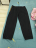 大嘴猴（paul frank）休閑褲男士秋季美式復古褲子男潮牌工裝褲男寬松男褲 黑色 2XL 曬單實(shí)拍圖