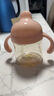 愛(ài)咔威（IKV）PPSU吸管杯嬰幼兒奶瓶寶寶9個(gè)月直飲杯開(kāi)學(xué)學(xué)飲杯210ml PPSU直飲吸嘴杯 210ml -粉 曬單實(shí)拍圖