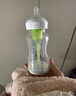 布朗博士玻璃奶瓶 3-6月新生嬰兒防脹氣防嗆 寬口徑奶瓶270ml 雙兔 曬單實(shí)拍圖