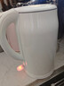 美的（Midea）【國家補(bǔ)貼】2L大容量電熱水壺 1800W家用快速沸騰電水壺?zé)畨?不銹鋼無縫內(nèi)膽雙層防燙熱水壺 2L 【316L不銹鋼】 曬單實(shí)拍圖