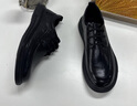 七匹狼皮鞋男鞋秋季休閑皮鞋男鞋子男商務(wù)休閑鞋男德比鞋男士結婚新郎鞋 黑色W8343030604 41 皮鞋碼 曬單實(shí)拍圖