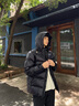 迪桑特（DESCENTE）【預售】迪桑特SKI STYLE系列HEAT NAVI男士短款亮面保暖羽絨服 BK-黑色 L (175/96A) 曬單實(shí)拍圖