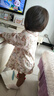 忻悅晴嬰兒衣服春秋裝純棉女孩分體套裝可愛公主款家居服女寶寶空調(diào)服 繁花公主兔套裝 90 cm 曬單實(shí)拍圖