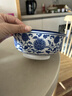 青花瓷6英寸陶瓷家用面碗蘭州牛肉拉面碗螺螄粉碗油潑面吃飯大碗 2個(gè)青花瓷6英寸面碗 曬單實(shí)拍圖