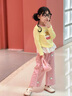 LUSON【好輕松】小O寶Okids童裝寶寶刺繡牛仔褲女趣味2025秋女童直筒褲 曬單實(shí)拍圖