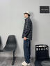 真維斯休閑褲男2025春秋冬季加絨寬松直筒美式高街潮牌漸變闊腿長(cháng)褲子男 星空藍 XL 曬單實(shí)拍圖