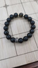 普陀山天然黑曜石手串925銀轉(zhuǎn)運(yùn)珠本命佛護(hù)身禮物 12mm【?；⑻摽铡?曬單實(shí)拍圖