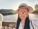 多想余草帽女帽子防曬帽女士遮陽(yáng)帽太陽(yáng)帽寬檐海邊沙灘帽洋氣款高級感 ins風(fēng)平頂黑帶草帽 曬單實(shí)拍圖