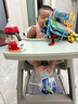 三條小魚兒童餐椅肯德基寶寶靠背座椅嬰幼兒家用吃飯多功能可調(diào)節(jié)吃飯餐桌 進(jìn)階款綠色【餐盤+坐墊+萬向輪】 曬單實拍圖
