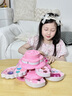 翎喏英國兒童化妝品彩妝盒套裝全套公主專(zhuān)用女孩口紅畫(huà)妝玩具生日 【彩盒版】雙層花瓣旋轉美妝盒（可溶水易擦洗） 曬單實(shí)拍圖