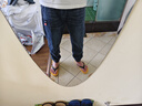 啄木鳥（TUCANO）牛仔褲男束腳休閑褲男士韓版潮褲子春夏季寬松哈倫長褲 藍(lán)灰 XL 曬單實(shí)拍圖