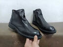 Walker Shop馬丁靴男【甄選頭層牛皮】2025新款英倫加絨男短靴時(shí)尚切爾西靴 黑色 41 （皮鞋碼） 曬單實(shí)拍圖