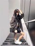 361°跑步鞋子女運(yùn)動(dòng)鞋秋季新款皮面防潑水減震防滑休閑鞋 羽毛白/蓮子白 37 曬單實(shí)拍圖