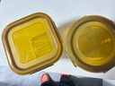 康寧 琥珀色加高保鮮盒2件密封耐熱玻璃湯盒便當飯盒700ml+900ml 曬單實拍圖
